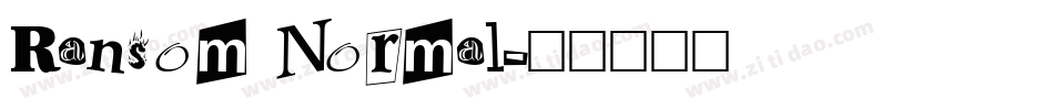 Ransom Normal字体转换